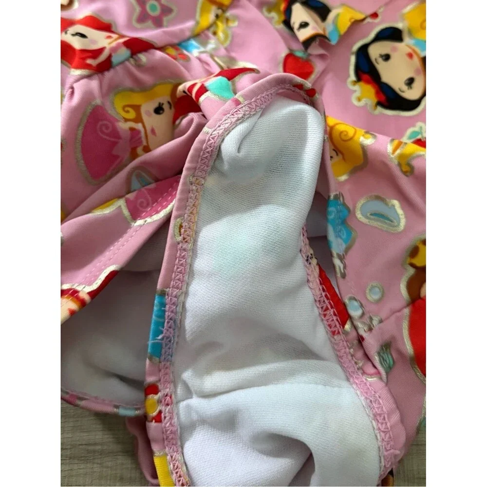Disney Store Princess Swimsuit One Piece Size 9/10 Ruffle